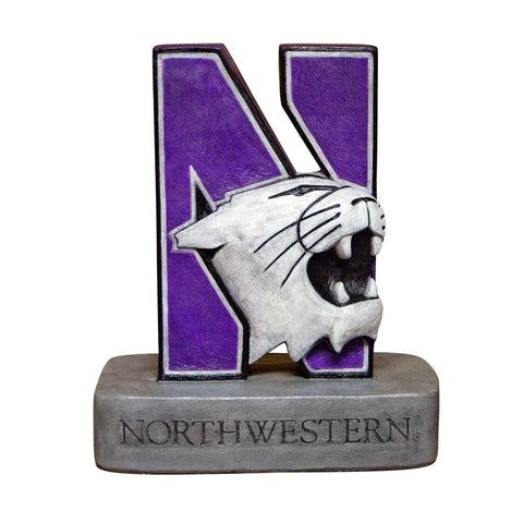 Northwestern Wildcats NCAA N-Cat Wildcat College Mascot 18in Full Color Statue