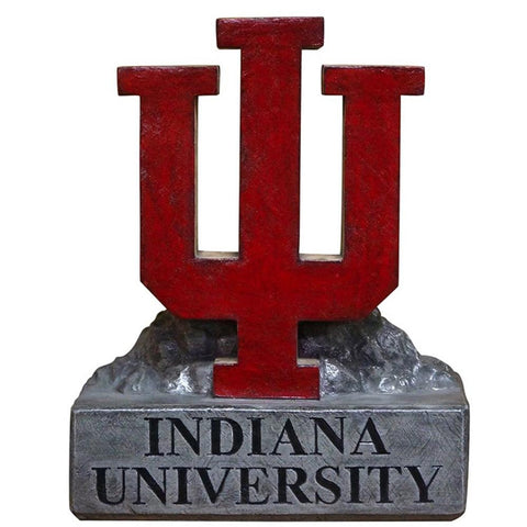 Indiana Hoosiers NCAA IU Trident Logo College Mascot 18in Full Color Statue