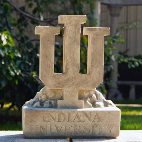 Indiana Hoosiers NCAA IU Trident Logo College Mascot 18in Vintage Statue