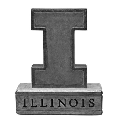 Illinois Fighting Illini NCAA Block I Logo College Mascot 16.5in Vintage Statue