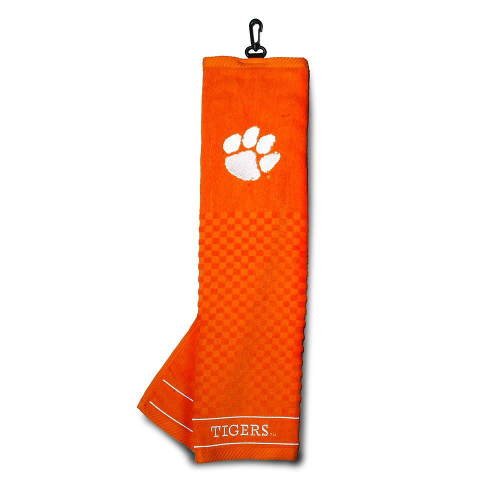 Clemson Tigers NCAA Embroidered Tri-Fold Towel