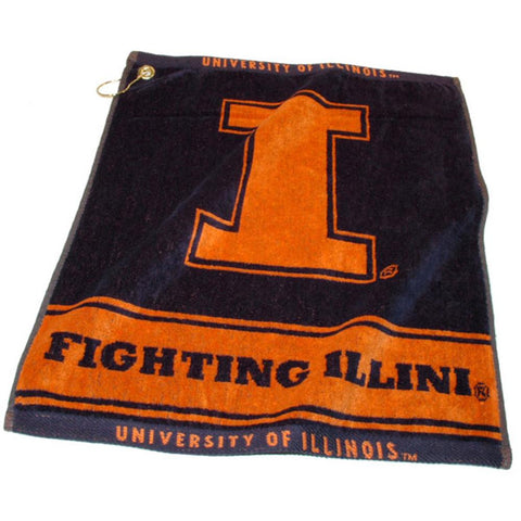 Illinois Fighting Illini NCAA Woven Golf Towel
