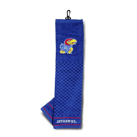 Kansas Jayhawks NCAA Embroidered Tri-Fold Towel