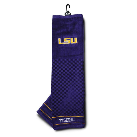 LSU Tigers NCAA Embroidered Tri-Fold Towel