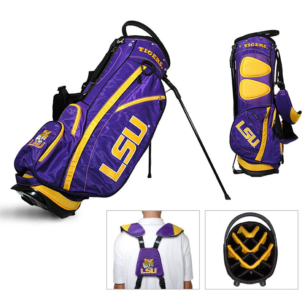 LSU Tigers NCAA Stand Bag - 14 way (Fairway)