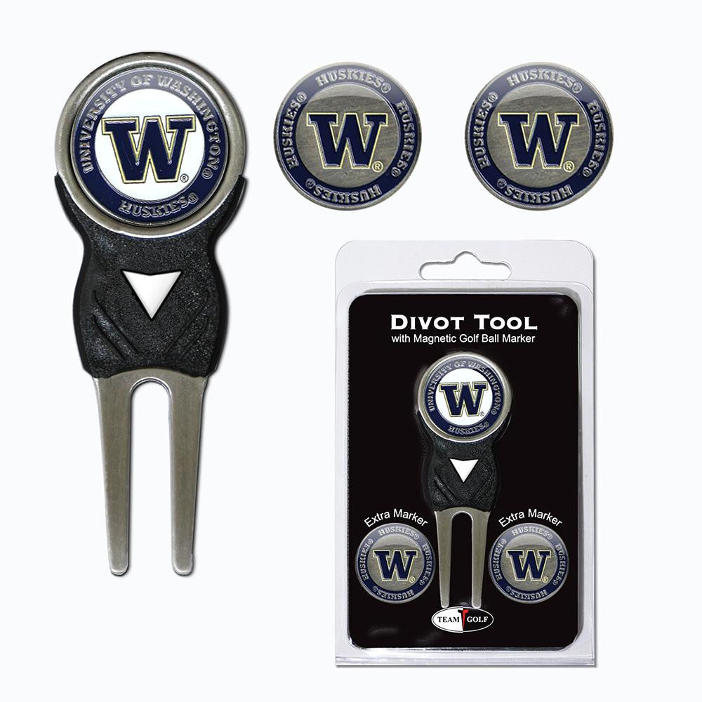 Washington Huskies NCAA Divot Tool Pack w-Signature Tool