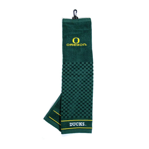 Oregon Ducks NCAA Embroidered Tri-Fold Towel