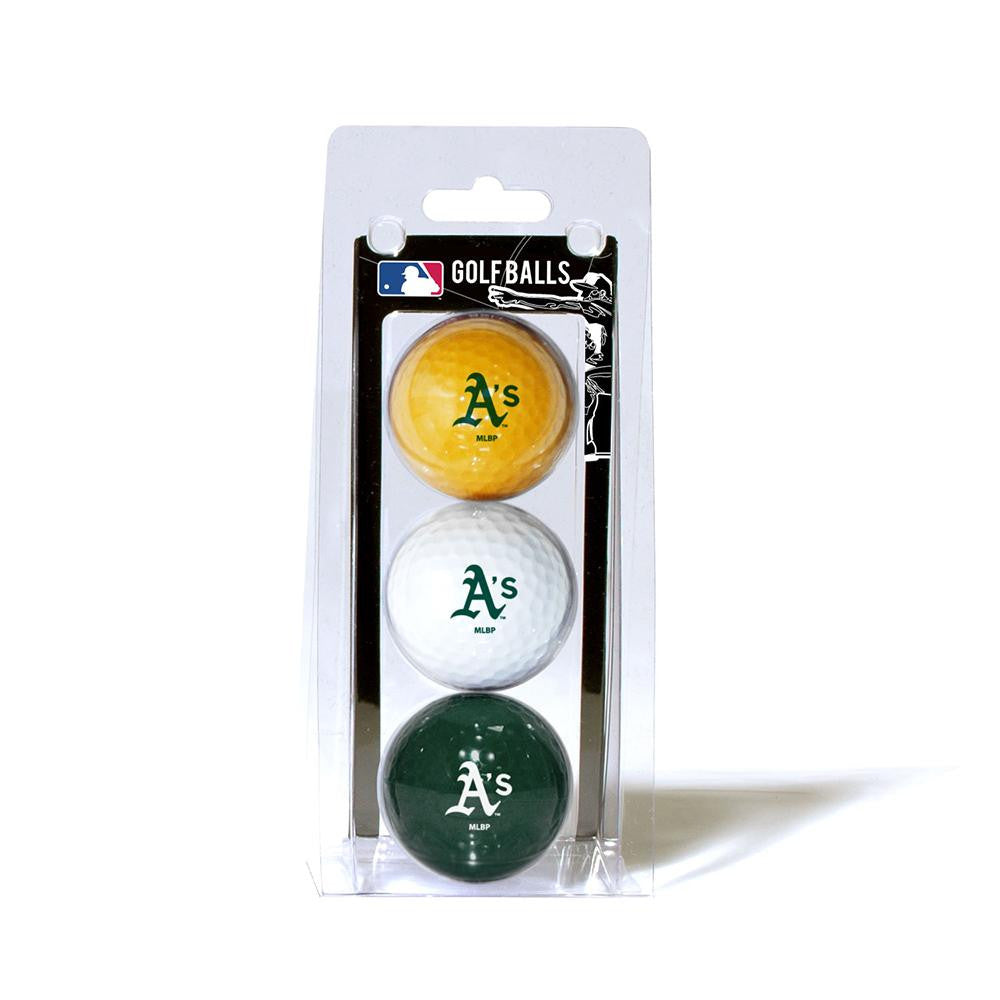 Oakland Athletics MLB 3 Ball Pack