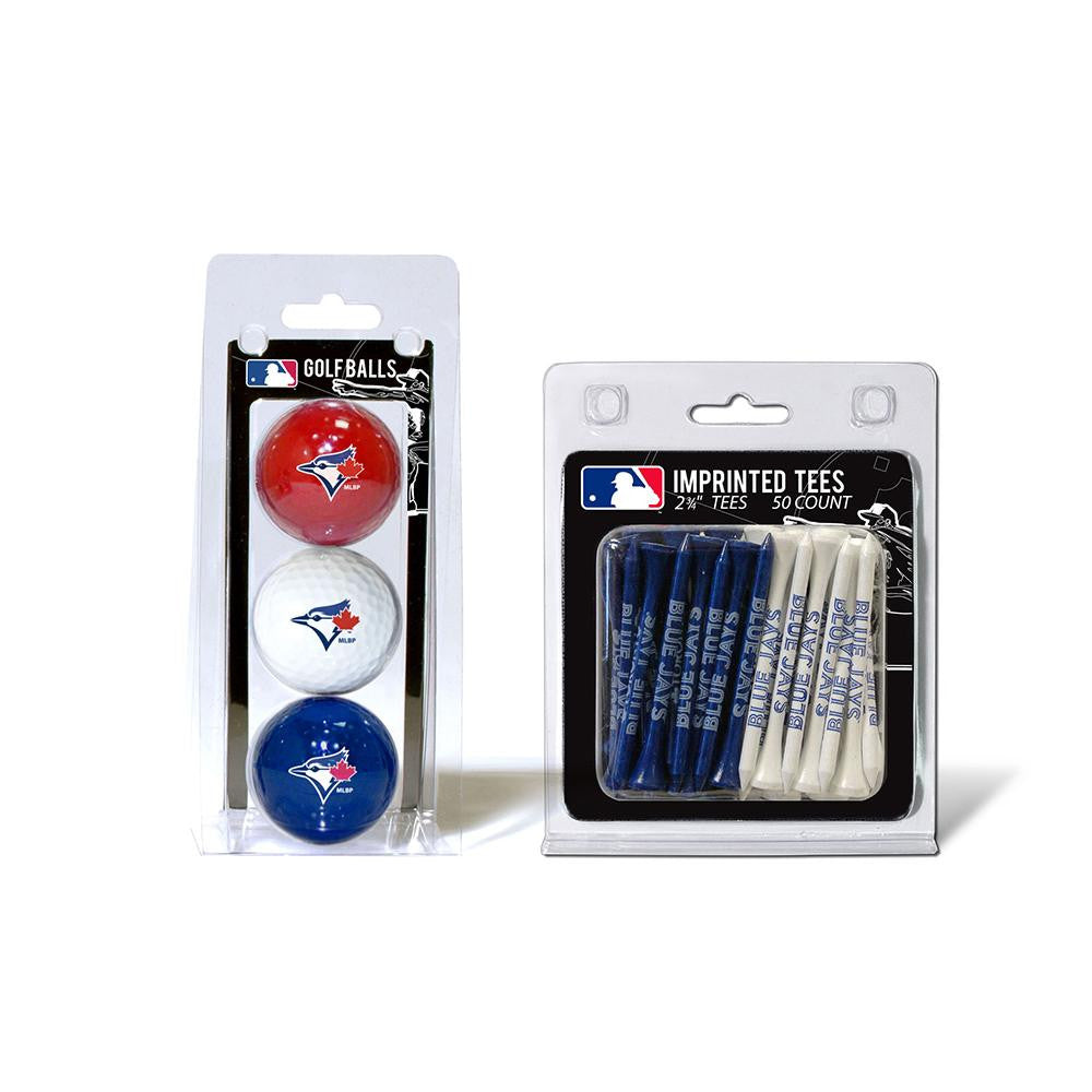 Toronto Blue Jays MLB 3 Ball Pack and 50 Tee Pack