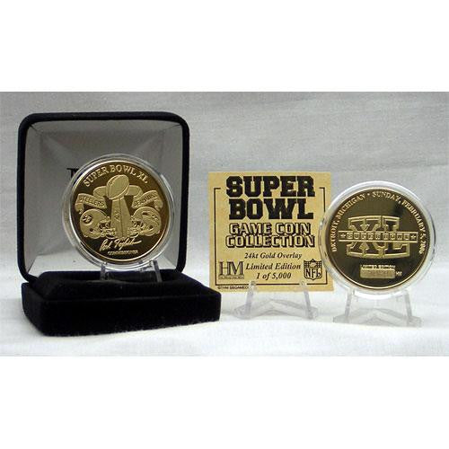24kt Gold Super Bowl XL flip coin