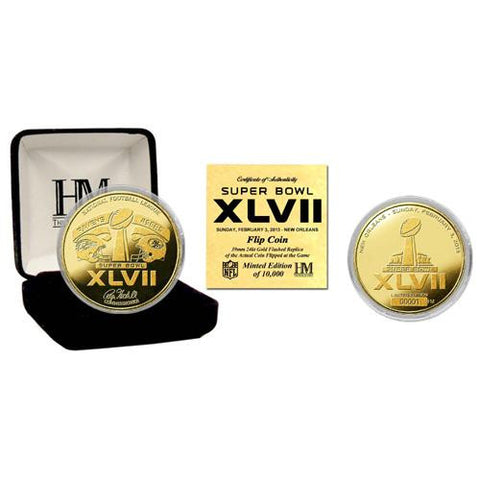 Super Bowl XLVII Gold Flip Coin