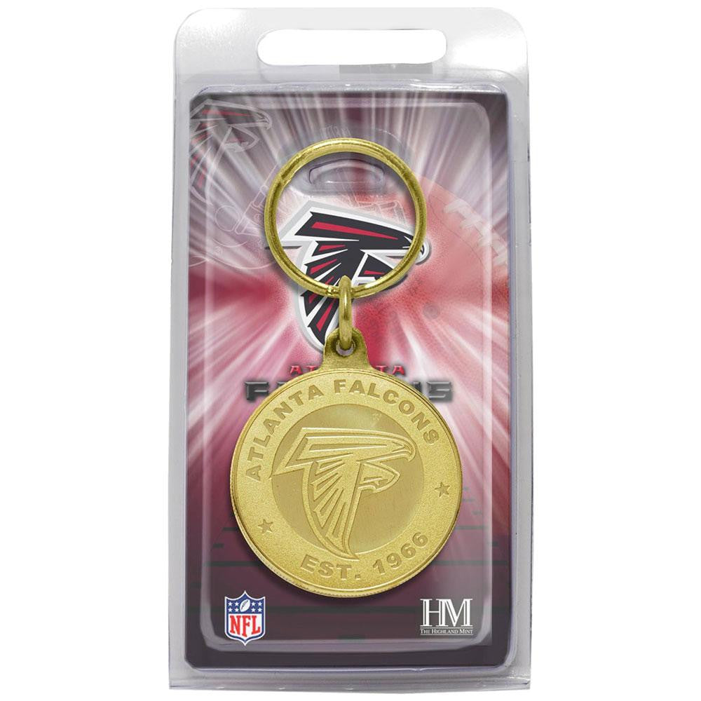 Atlanta Falcons Bronze Bullion Keychain