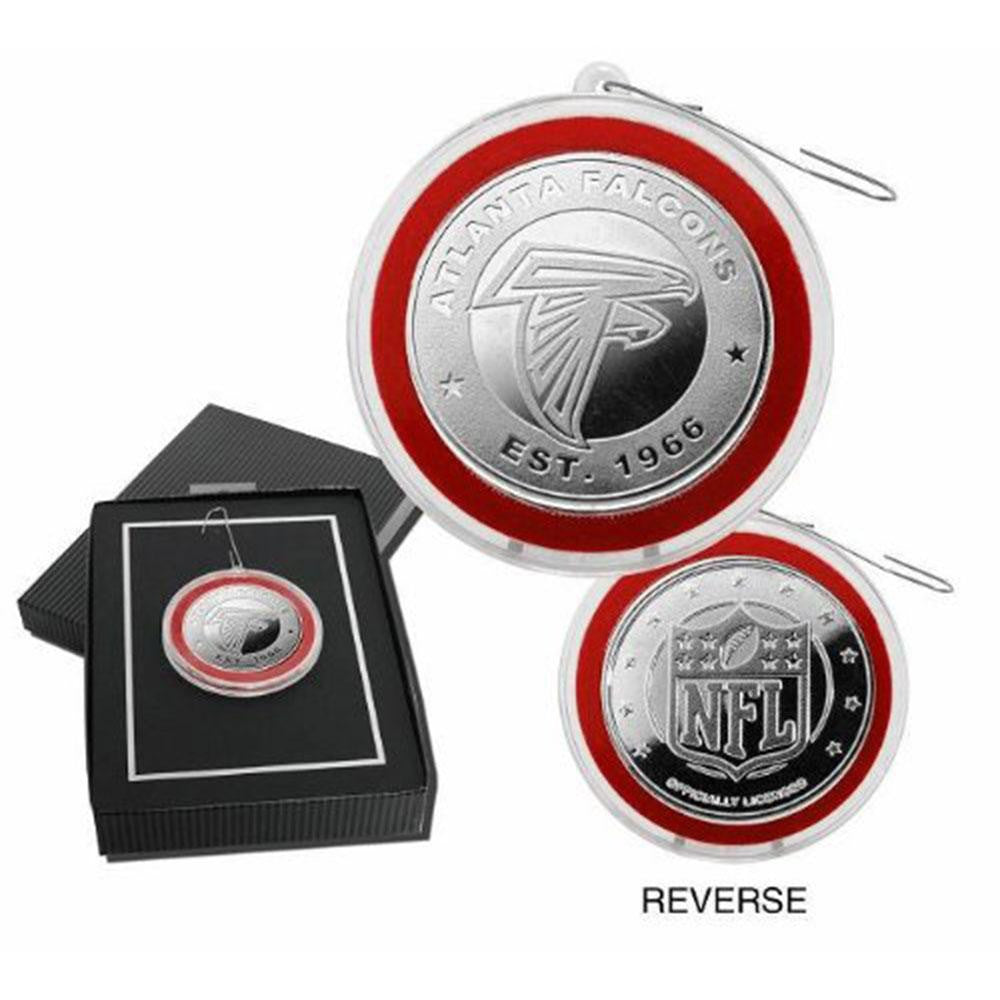 Atlanta Falcons Silver Coin Ornament