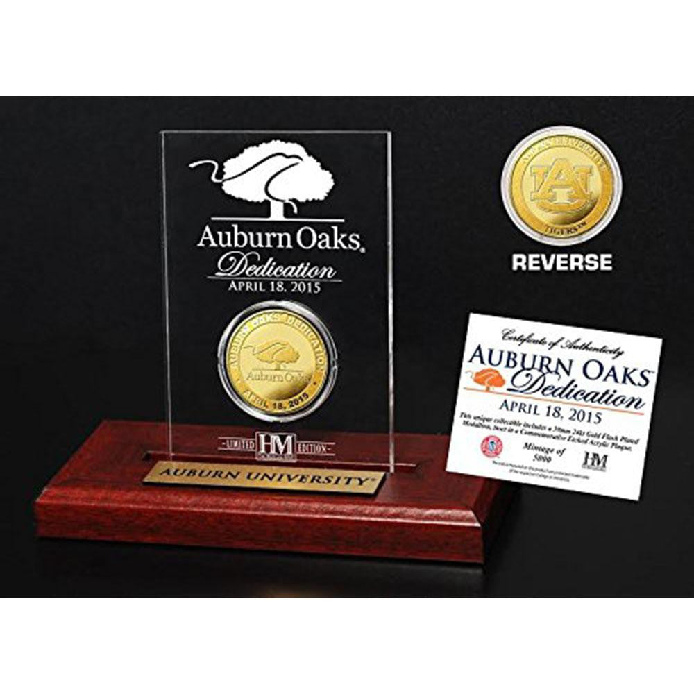Auburn Oaks Dedication Gold Coin Etched Acrylic