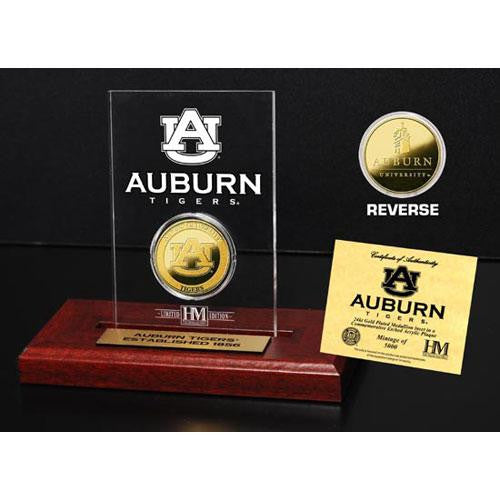 Auburn University 24KT Gold Coin Etched Acrylic