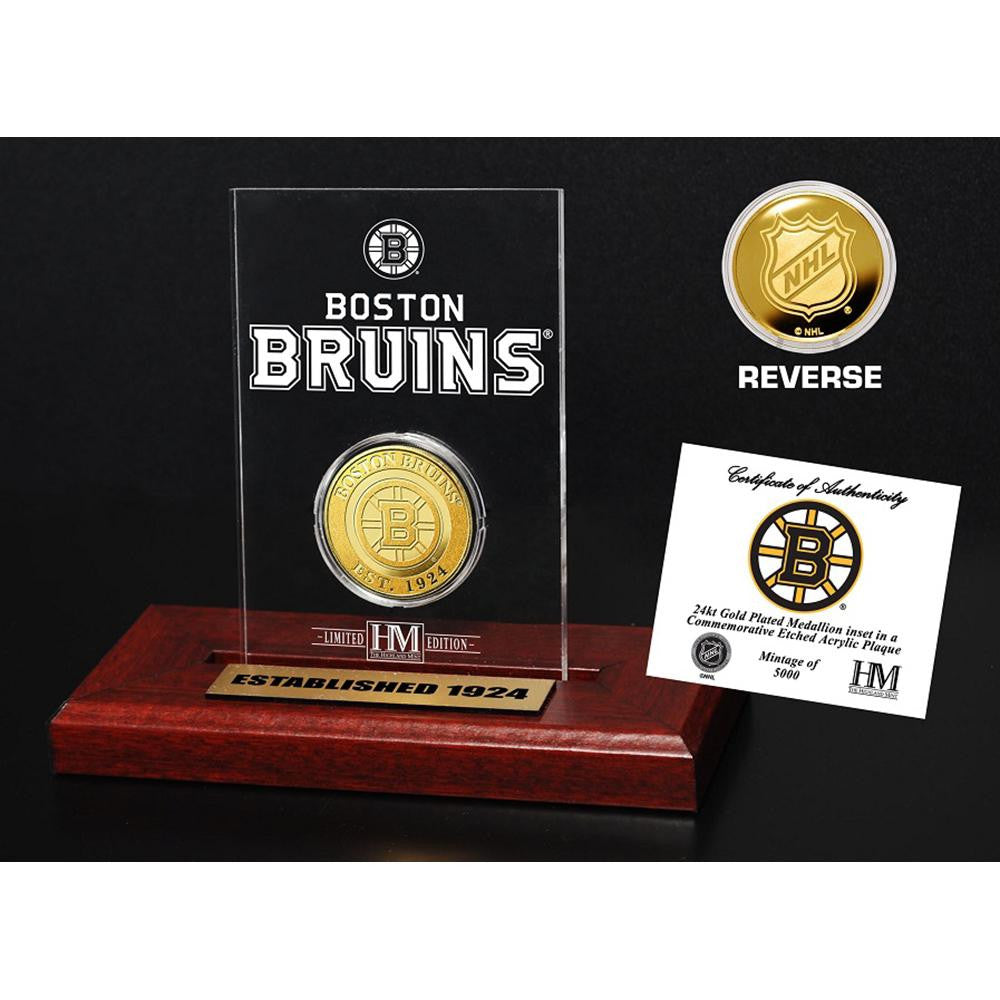 Boston Bruins  Etched Acrylic Desktop