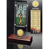 Boston Celtics 17-time NBA Champions Ticket & Bronze Coin Acrylic Desk Top