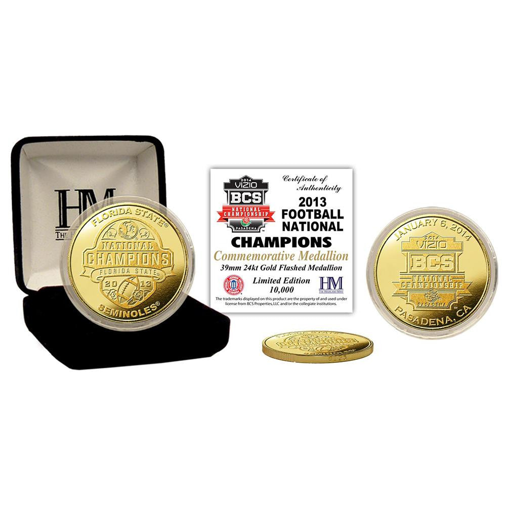Florida State 2014 BCS National Champions Gold Mint Coin