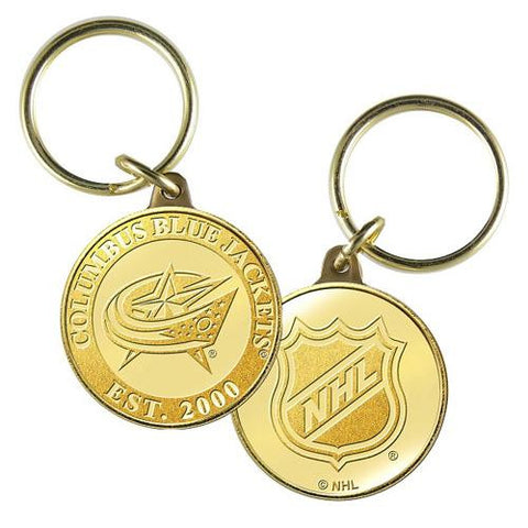 Columbus Blue Jackets NHL Columbus Blue Jackets Bronze Coin Keychain