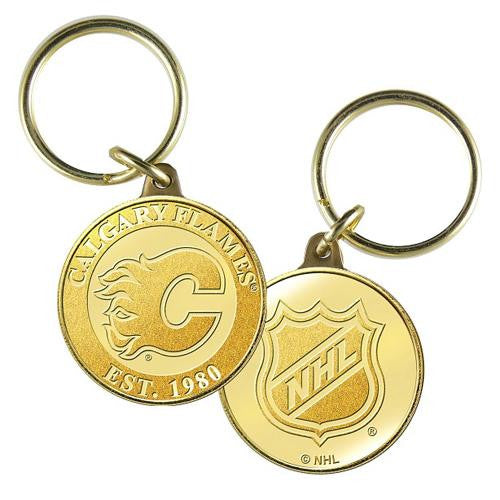 Calgary Flames NHL Calgary Flames Bronze Coin Keychain