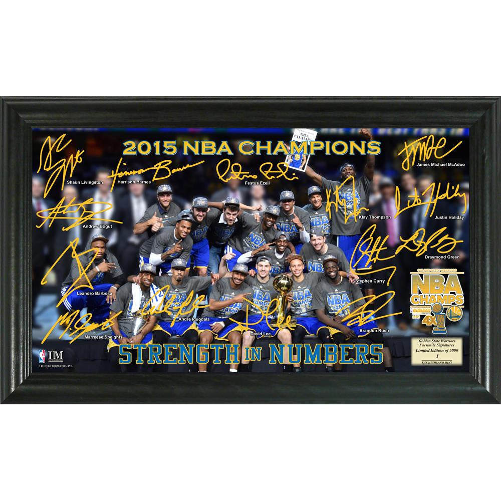 Golden State Warriors 2015 NBA Finals Champions Celebration Signature Court