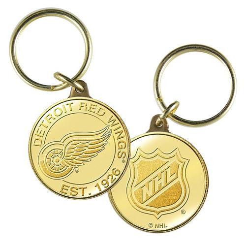 Detroit Red Wings NHL Detroit Red Wings Bronze Coin Keychain
