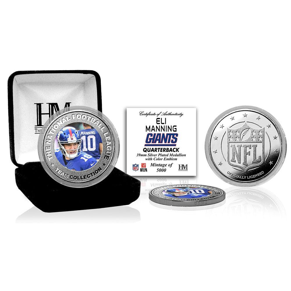 Eli Manning Silver Color Coin