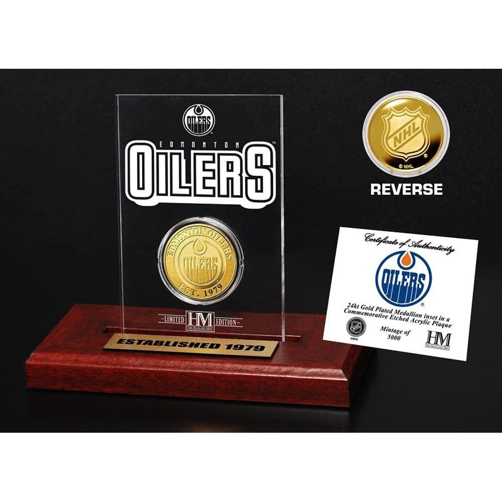 Edmonton Oilers Etched Acrylic Desktop
