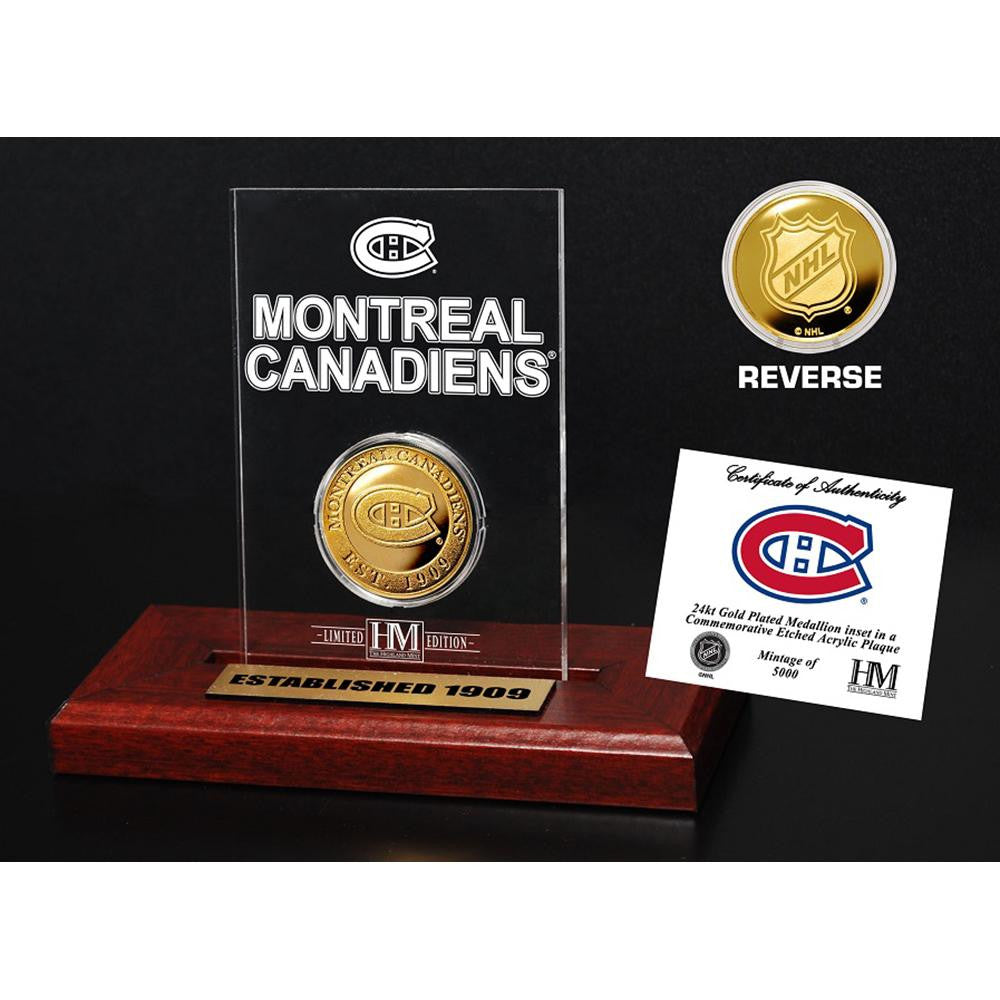 Montreal Canadiens Etched Acrylic Desktop