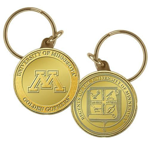 University of Minnesota Bronze Coin Keychain