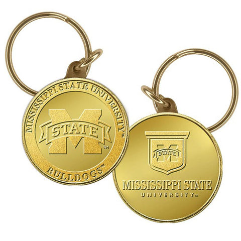 Mississippi State University Bronze Coin Keychain