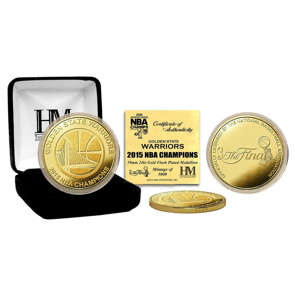 Golden State Warriors 2015 NBA Finals Champions Gold Mint Coin