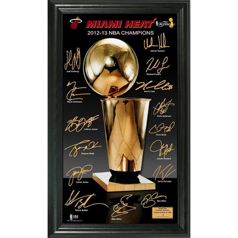 2013 NBA Champions inTrophyin Signature Frame