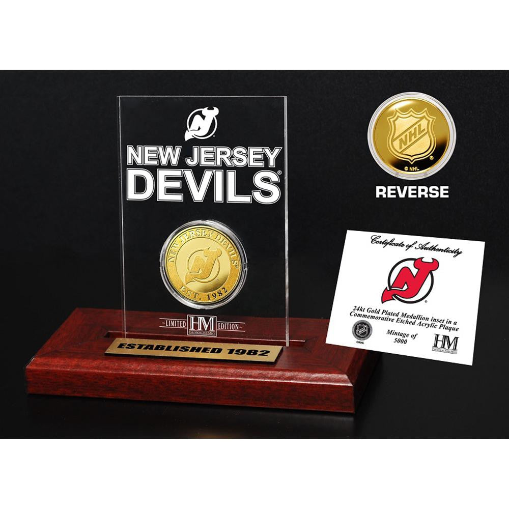 New Jersey Devils Etched Acrylic Desktop