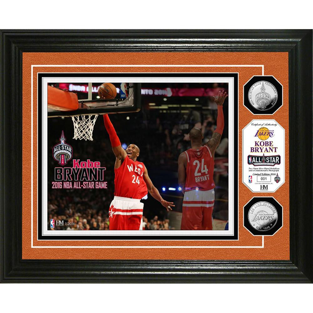 Kobe Bryant 2016 NBA All-Star Game Silver Coin Photo Mint