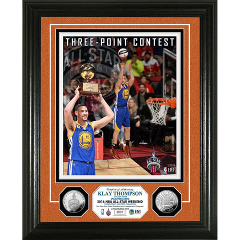 Klay Thompson 2016 Three-Point Contest Champion Silver Coin Photo Mint