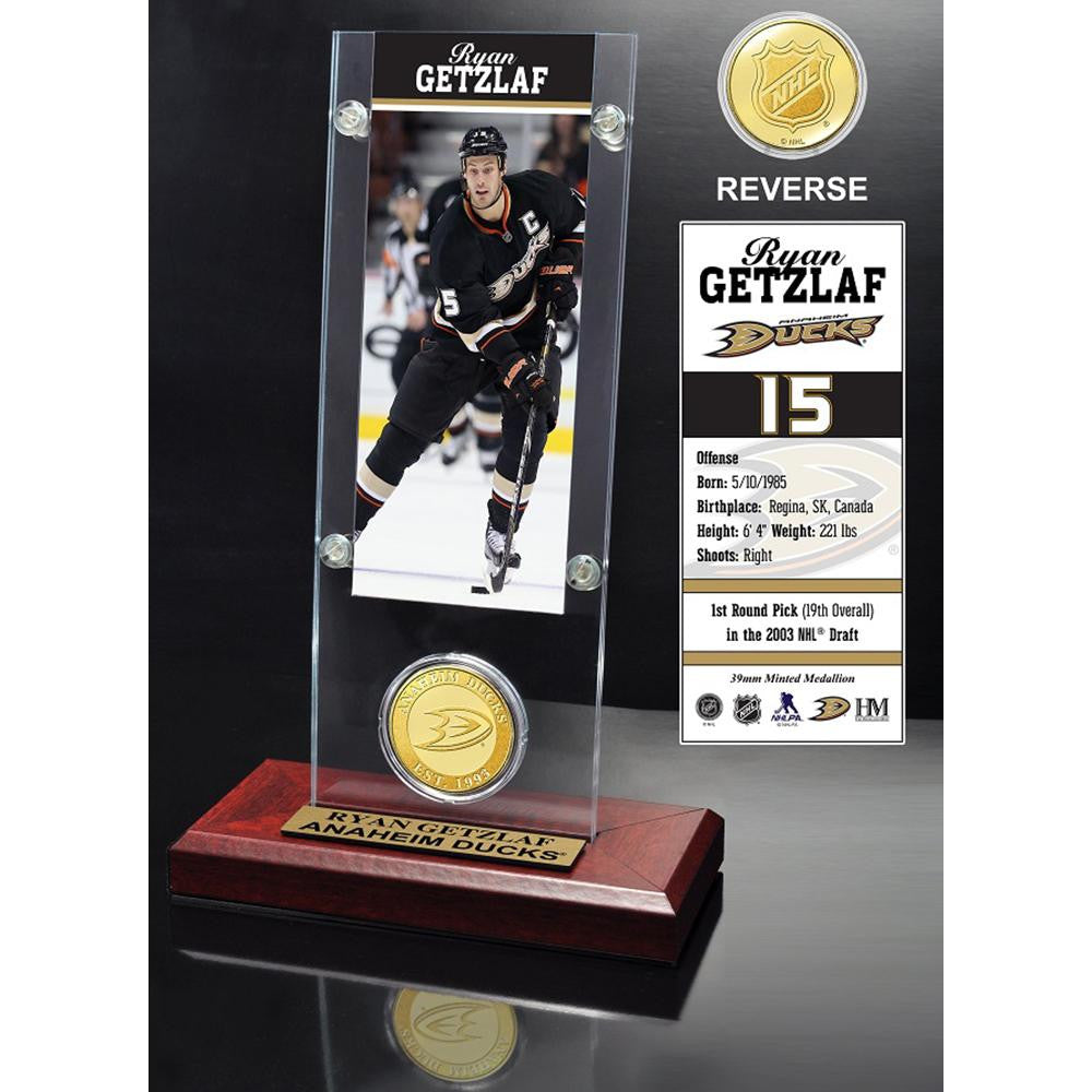 Ryan Getzlaf Ticket and Bronze Coin Desktop Acrylic