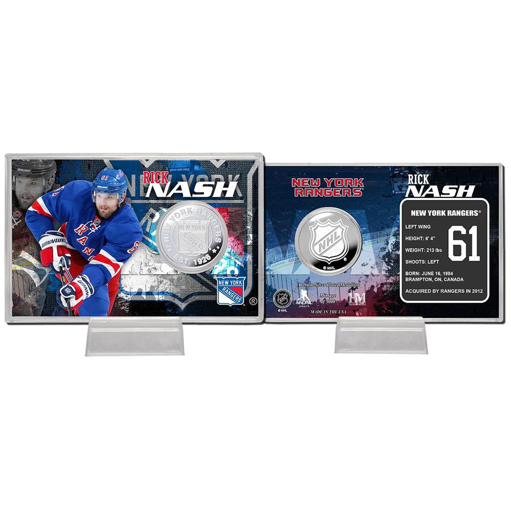 Rick Nash Silver Coin Card