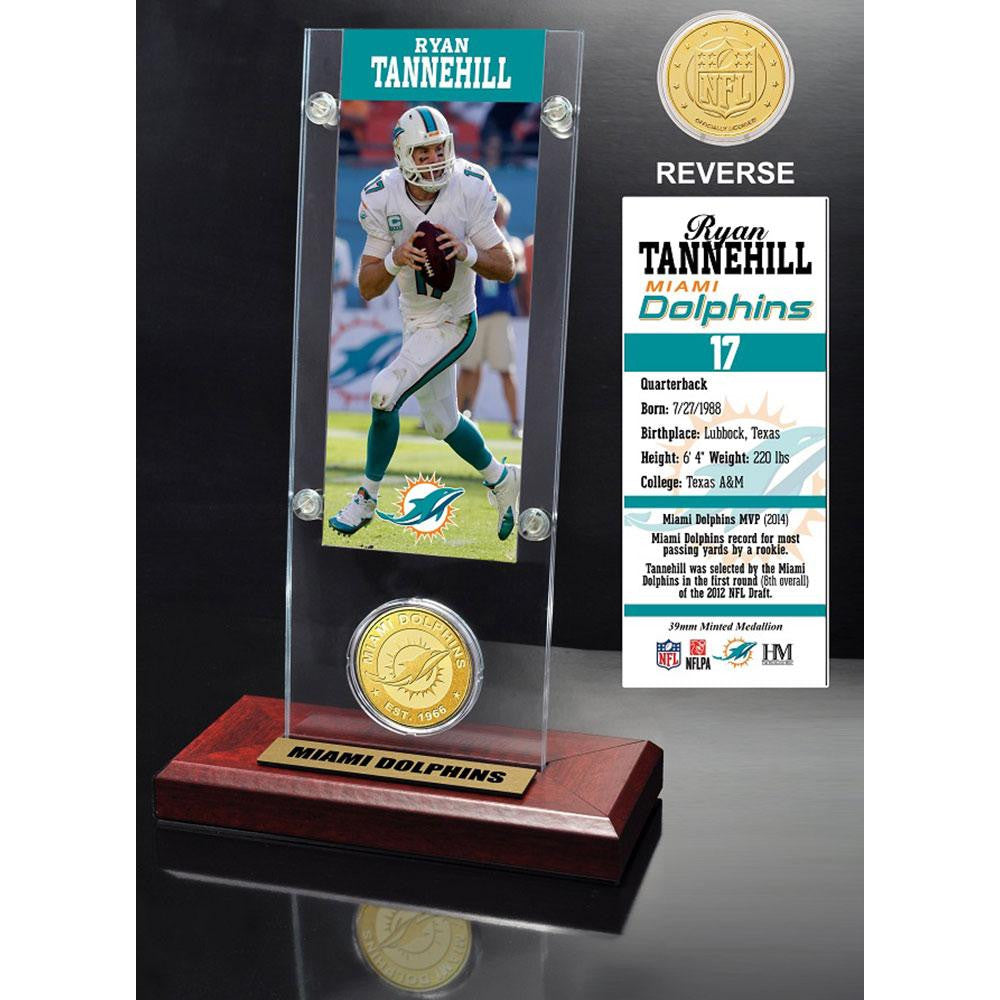 Ryan Tannehill Ticket & Bronze Coin Acrylic Desk Top