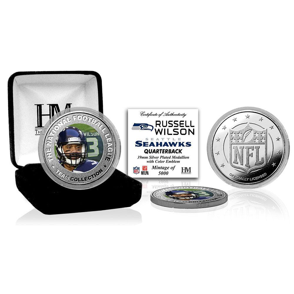Russell Wilson Silver Color Coin