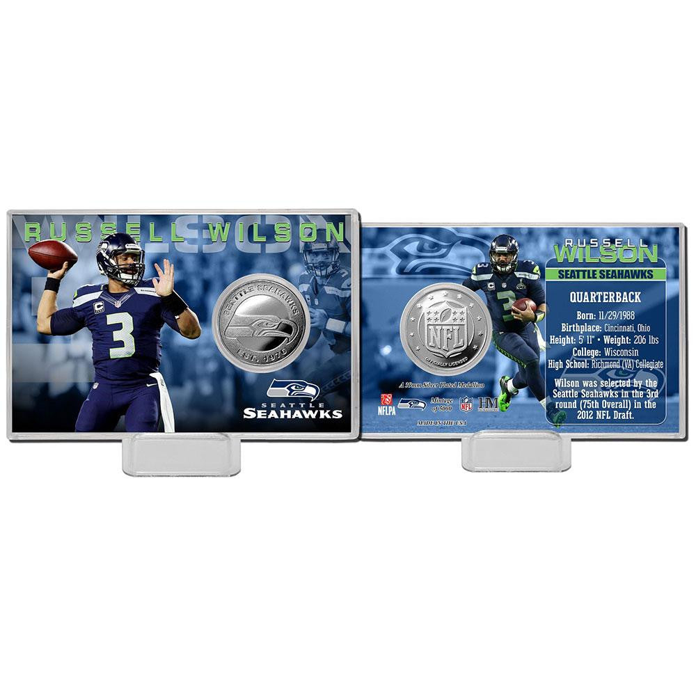Russell Wilson Silver Coin Card