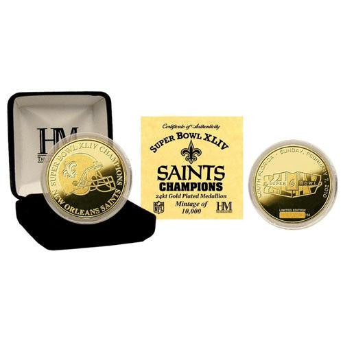 New Orleans Saints Super Bowl XLIV Champions 24KT Gold Coin