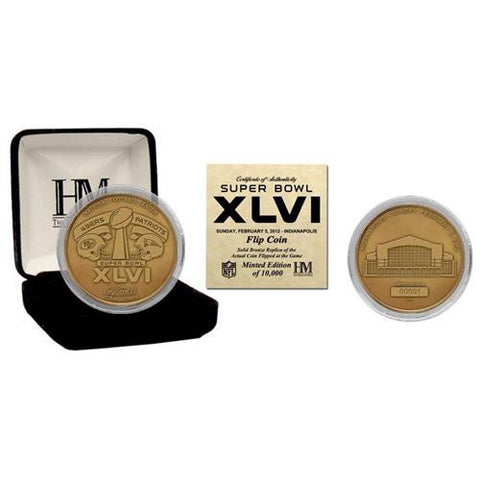 Super Bowl XLVI Bronze Flip Coin