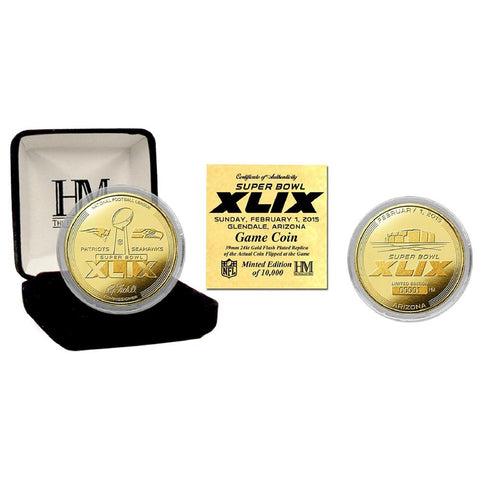 Super Bowl 49 Gold Flip Coin