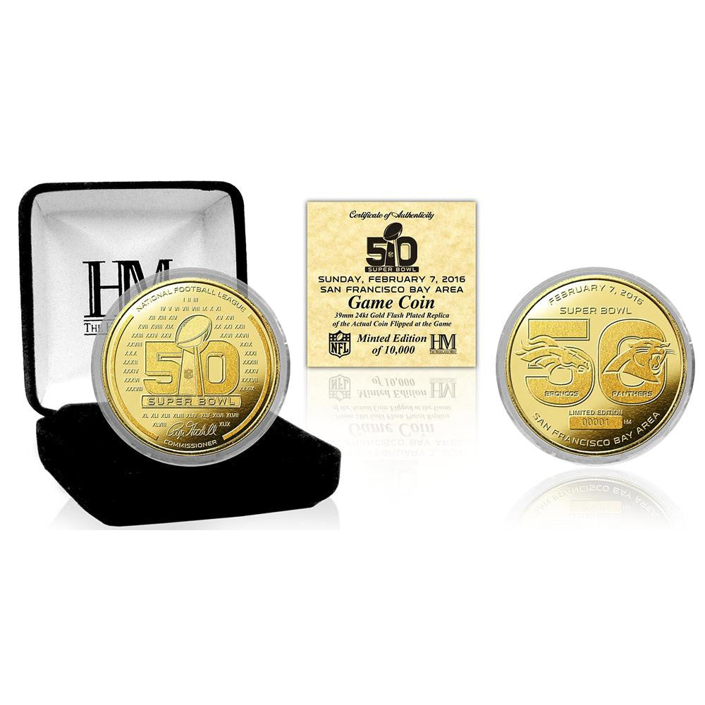 Super Bowl 50 Gold Flip Coin