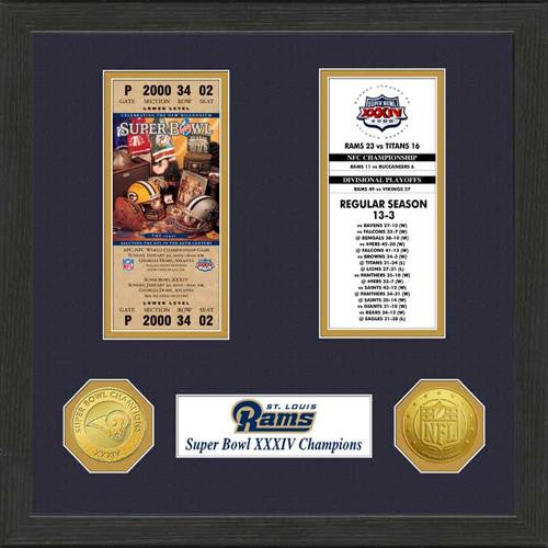 St.Louis Rams  SB Championship Ticket Collection