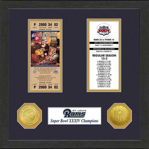 St.Louis Rams  SB Championship Ticket Collection