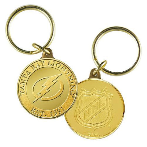 Tampa Bay Lightning NHL Tampa Bay Lightning Bronze Coin Keychain