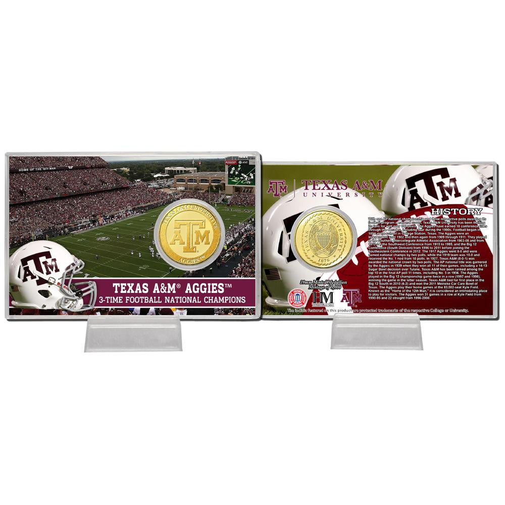Texas A&M University Bronze Coin Card