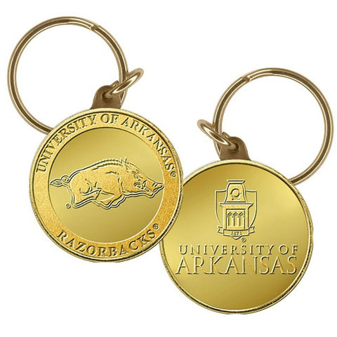 University of Arkansas Bronze Coin Keychain